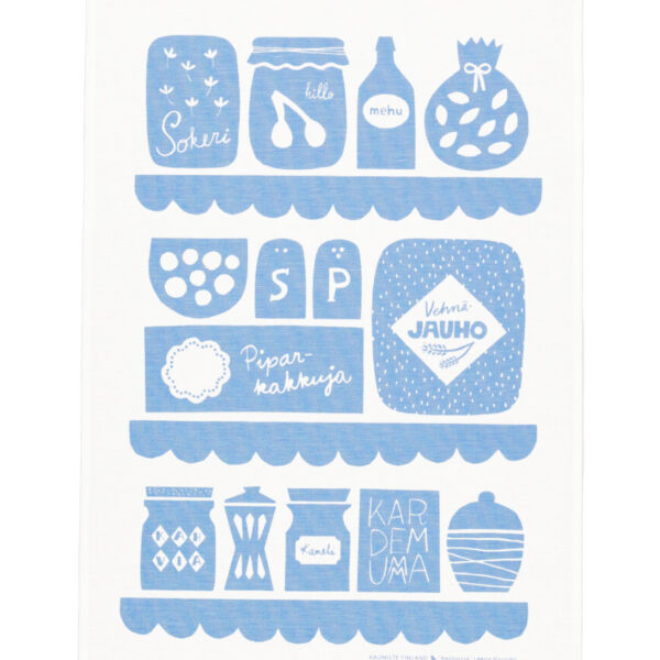 Kauniste<br>棉麻萬用巾 (KEITTIÖSSÄ 藍)