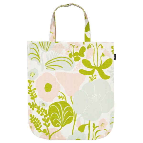 Kauniste<br>棉麻布包 (夏日的秘密基地 粉綠)