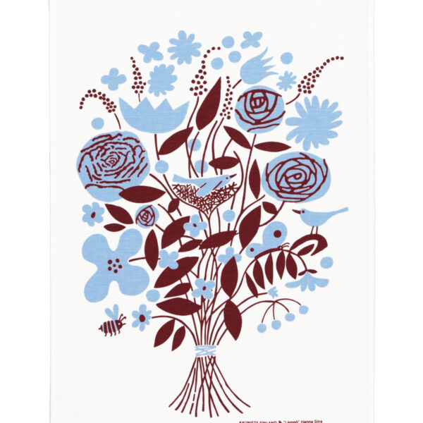 Kauniste<br>棉麻萬用巾 (LÄMPÖ 紅)