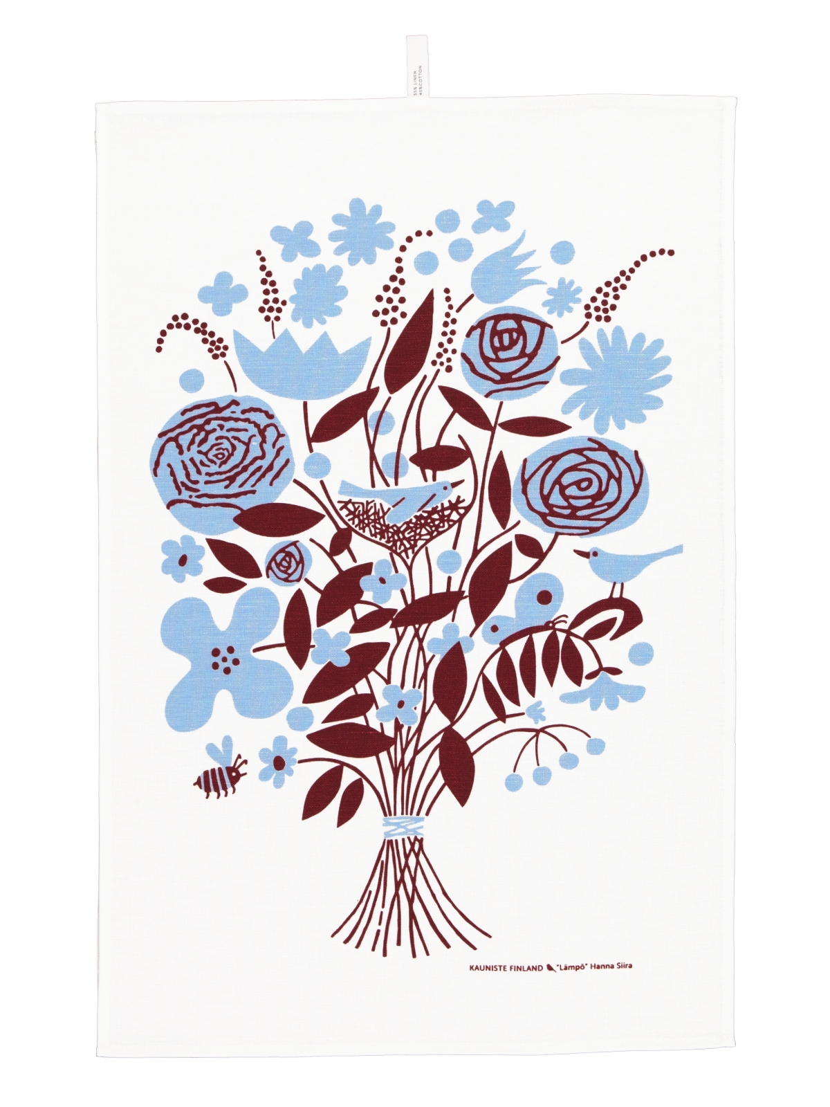 Kauniste-Lampo-Red-Kitchen-Towel
