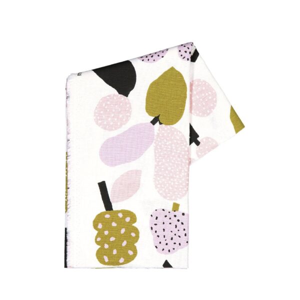 Kauniste<br>棉麻布料 橄欖綠果香樂園<br>(1單位：50CM)