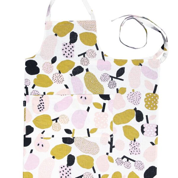 Kauniste<br>棉麻圍裙 (橄欖綠果香樂園)