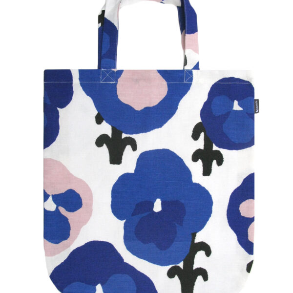 Kauniste<br>棉麻布包 (紫色三色堇)