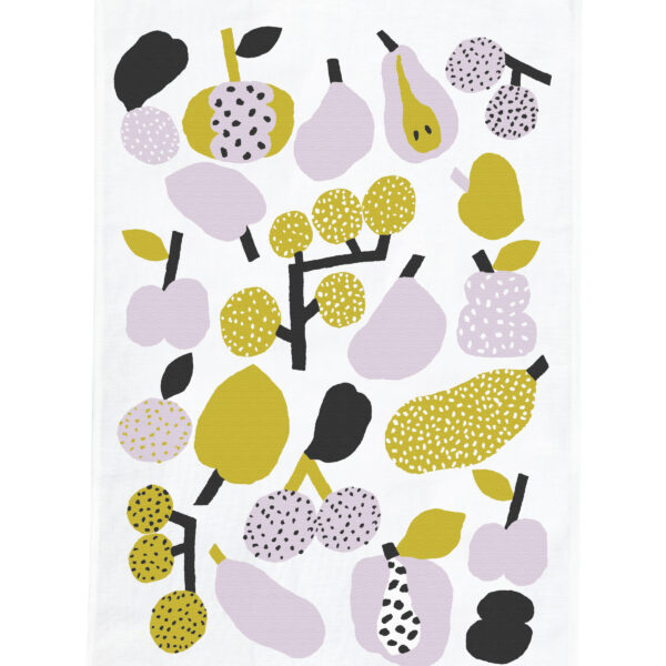 Kauniste<br>棉麻萬用巾 (橄欖綠果香樂園)