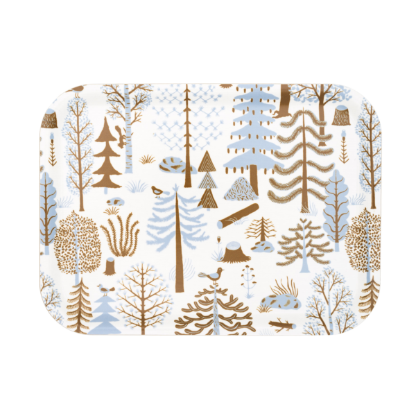 kauniste_tr005 Kauniste<br>白樺木托盤 (藍色森林)