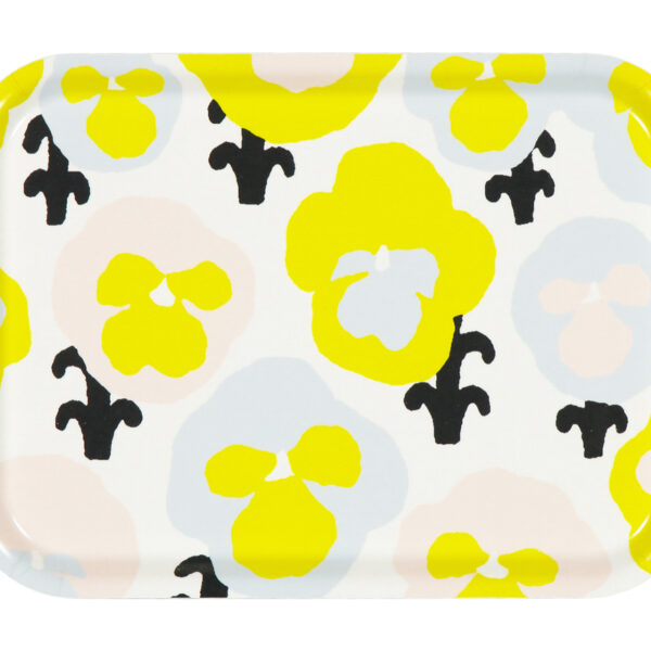 Kauniste<br>白樺木托盤<br>(黃色三色堇)