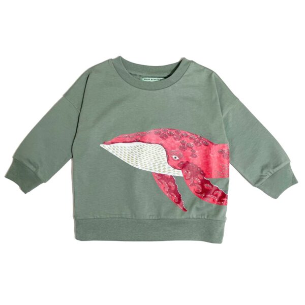 Klaus Haapaniemi<br>夢裡的鯨魚<br>有機純棉長袖T恤 110/116
