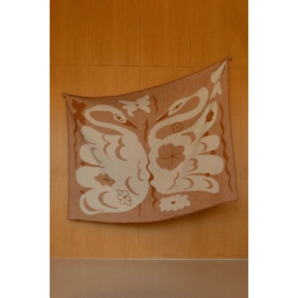 Lapuan Kankurit<br>Armi Teva合作款羊毛毯 (KAKSIN/肉桂橘)